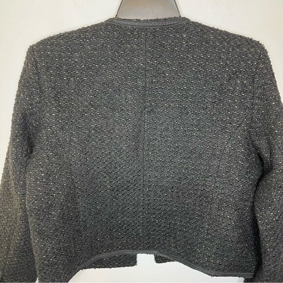 Aqua Kerri Rosenthal Heart Patch Boucle Jacket M - Picture 7 of 9